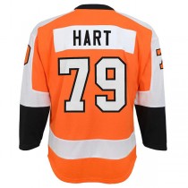 P.Flyers #79 Carter Hart Home Replica Player Jersey Orange Stitched American Hockey Jerseys