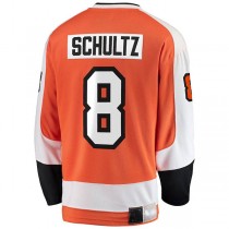 P.Flyers #8 Dave Schultz Fanatics Branded Premier Breakaway Retired Player Jersey Orange Stitched American Hockey Jerseys