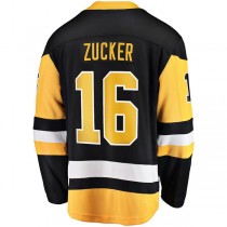 P.Penguins #16 Jason Zucker Pittsburgh Penguins Fanatics Branded Breakaway Player Jersey Black Stitched American Hockey Jerseys