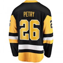 P.Penguins #26 Jeff Petry Fanatics Branded Home Breakaway Player Jersey Black Stitched American Hockey Jerseys