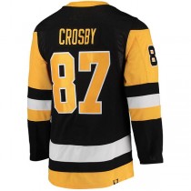 P.Penguins #87 Sidney Crosby Home Captain Patch Primegreen Authentic Pro Player Jersey Black Stitched American Hockey Jerseys