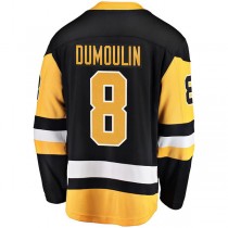 P.Penguins #8 Brian Dumoulin Fanatics Branded Home Breakaway Player Jersey Black Stitched American Hockey Jerseys