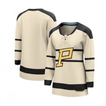 P.Penguins Fanatics Branded 2023 Winter Classic Blank Jersey - Cream Stitched American Hockey Jerseys