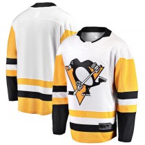 P.Penguins Fanatics Branded Breakaway Away Jersey White Stitched American Hockey Jerseys