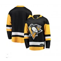 P.Penguins Fanatics Branded Breakaway Home Jersey Black Stitched American Hockey Jerseys