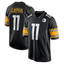 P.Steelers #11 Chase Claypool Black Game Team Jersey Stitched American Football Jerseys
