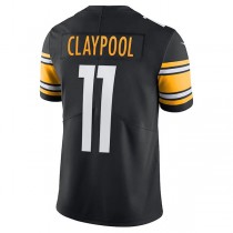 P.Steelers #11 Chase Claypool Black Vapor Limited Player Jersey Stitched American Football Jerseys