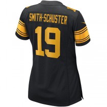 P.Steelers #19 JuJu Smith-Schuster Black Alternate Game Player Jersey Stitched American Football Jerseys