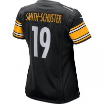 P.Steelers #19 JuJu Smith-Schuster Black Game Player Jersey Stitched American Football Jerseys