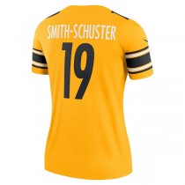 P.Steelers #19 JuJu Smith-Schuster Gold Inverted Legend Jersey Stitched American Football Jerseys