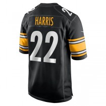 P.Steelers #22 Najee Harris Black Game Jersey Stitched American Football Jerseys