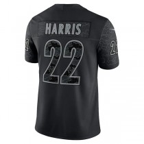 P.Steelers #22 Najee Harris Black RFLCTV Limited Jersey Stitched American Football Jerseys