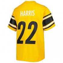 P.Steelers #22 Najee Harris Gold Inverted Game Jersey Stitched American Football Jerseys