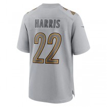 P.Steelers #22 Najee Harris Gray Atmosphere Fashion Game Jersey Stitched American Football Jerseys
