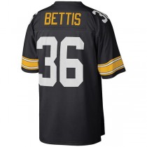P.Steelers #36 Jerome Bettis Mitchell & Ness Black Big & Tall 1996 Retired Player Replica Jersey Stitched American Football Jerseys
