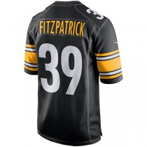 P.Steelers #39 Minkah Fitzpatrick Black Player Game Jersey Stitched American Football Jerseys
