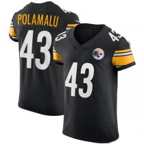 P.Steelers #43 Troy Polamalu Black Retired Player Elite Jersey Stitched American Football Jerseys