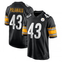 P.Steelers #43 Troy Polamalu Black Retired Player Game Jersey Stitched American Football Jerseys