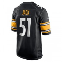 P.Steelers #51 Myles Jack Black Game Player Jersey Stitched American Football Jerseys