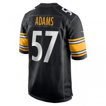 P.Steelers #57 Montravius Adams Black Game Player Jersey Stitched American Football Jerseys