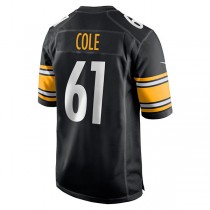 P.Steelers #61 Mason Cole Black Game Player Jersey Stitched American Football Jerseys