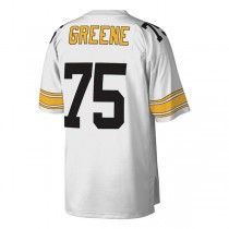 P.Steelers #75 Joe Greene Mitchell & Ness White Legacy Replica Jersey Stitched American Football Jerseys
