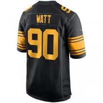 P.Steelers #90 T.J. Watt Black Alternate Game Player Jersey Stitched American Football Jerseys