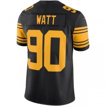 P.Steelers #90 T.J. Watt Black Vapor Untouchable Color Rush Limited Player Jersey Stitched American Football Jerseys