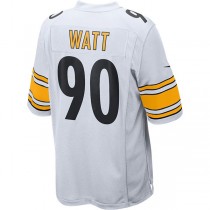 P.Steelers #90 T.J. Watt White Game Jersey Stitched American Football Jerseys