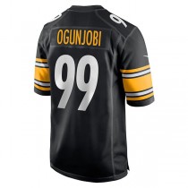 P.Steelers #99 Larry Ogunjobi Black Game Player Jersey Stitched American Football Jerseys