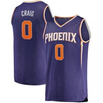 P.Suns #0 Torrey Craig Fanatics Branded 2021-22 Fast Break Replica Jersey Icon Edition Purple Stitched American Basketball Jersey