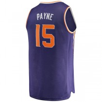 P.Suns #15 Cameron Payne Fanatics Branded 2021-22 Fast Break Replica Jersey Icon Edition Purple Stitched American Basketball Jersey