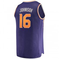P.Suns #16 Tyler Johnson Fanatics Branded Fast Break Replica Jersey Purple Icon Edition Stitched American Basketball Jersey
