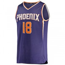 P.Suns #18 Bismack Biyombo Fanatics Branded 2021-22 Fast Break Replica Jersey Icon Edition Purple Stitched American Basketball Jersey