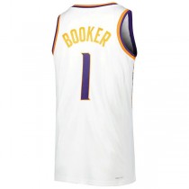 P.Suns #1 Devin Booker Unisex 2022-23 Swingman Jersey White Association Edition Stitched American Basketball Jersey