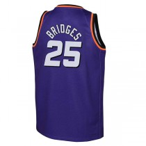 P.Suns #25 Mikal Bridges 2022-23 Swingman Jersey Purple Classic Edition Purple Stitched American Basketball Jersey