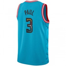P.Suns #3 Chris Paul Unisex 2022-23 Swingman Jersey City Edition Turquoise Stitched American Basketball Jersey