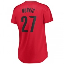 P.Trail Blazers #27 Jusuf Nurkic Fanatics Branded Women's Fast Break Player Jersey Red Statement Edition Stitched American Basketball Jersey