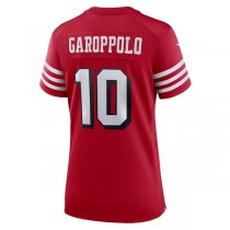 SF.49ers #10 Jimmy Garoppolo Red Alternate Game Jersey Stitched American Football Jersey