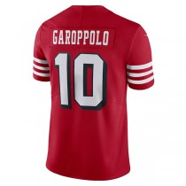 SF.49ers #10 Jimmy Garoppolo Red Alternate Vapor Limited Jersey Stitched American Football Jersey