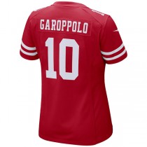 SF.49ers #10 Jimmy Garoppolo Scarlet Game Player Jersey Stitched American Football Jersey