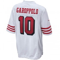 SF.49ers #10 Jimmy Garoppolo White Alternate Game Jersey Stitched American Football Jerseys