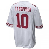 SF.49ers #10 Jimmy Garoppolo White Game Jersey Stitched American Football Jerseys