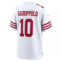 SF.49ers #10 Jimmy Garoppolo White Player Game Jersey Stitched American Football Jerseys