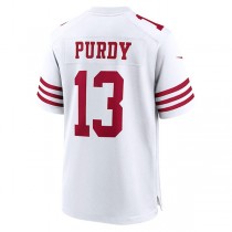 SF.49ers #13 Brock Purdy Game Player Jersey White Stitched American Football Jerseys