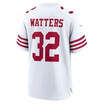 SF.49ers #32 Ricky Watters White Retired Player Game Jersey Stitched American Football Jerseys