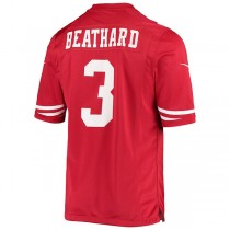 SF.49ers #3 C.J. Beathard Scarlet Game Player Jersey Stitched American Football Jerseys