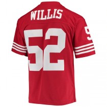 SF.49ers #52 Patrick Willis Mitchell & Ness Scarlet 2007 Legacy Replica Jersey Stitched American Football Jerseys