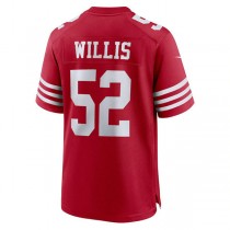 SF.49ers #52 Patrick Willis Scarlet Retired Player Game Jersey Stitched American Football Jerseys