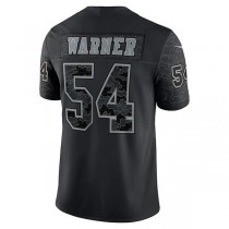 SF.49ers #54 Fred Warner Fred Warner Black RFLCTV Limited Jersey Stitched American Football Jersey